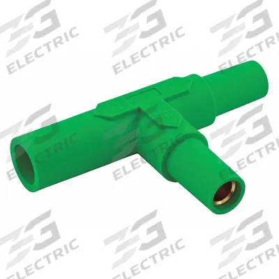 HUBBELL Tapping Tee: Female-Male-Female, Green, 600V AC/600V DC, 150 A - Tapping Tees