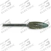 WIDIA Carbide Bur: Flame, SH-41, Double Cut, 1/8" x 1/4" Head, 1/8" Shank (MPN M41446). Key specifications — Trade Number: SH-41; Brand: WIDIA METAL REMOVAL.