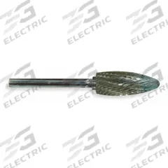 WIDIA Carbide Bur: Flame, SH-41, Double Cut, 1/8" x 1/4" Head, 1/8" Shank (MPN M41446). Key specifications — Trade Number: SH-41; Brand: WIDIA METAL REMOVAL.