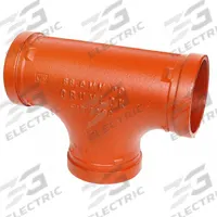 GRUVLOK Metal Pipe Tee: Tee, 8 in x 8 in, EPDM Seal, Ductile Iron, Grooved x Grooved, 8 in Lg (MPN 0390119246). Key specifications — Brand: GRUVLOK.