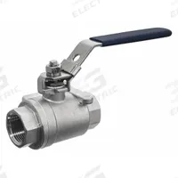 USA INDUSTRIALS Manual Two-Way Ball Valve: 3/4 in, 304 Stainless Steel, Straight Valve Body, RPTFE (MPN ZUSA-VLV-55). Key specifications — Brand: USA INDUSTRIALS; Handle: Locking Lever.