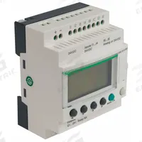 SCHNEIDER ELECTRIC Compact Smart Relay: (8) Discrete, (4) Relay, 100 to 240V AC (MPN SR2B121FU). Key specifications — Brand: SCHNEIDER; Clock Included: Clock Included; Number and Type of Inputs: (8) Discrete; Number and Type of Outputs: (4) Relay.