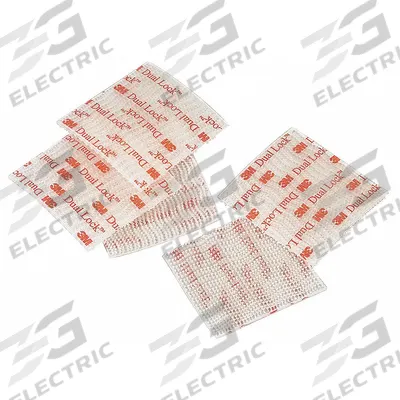 3M DUAL LOCK Hook-and-Loop Fastener: Square, 1 in Overall Wd, 1 in Overall Lg - Pre-Cut Squares