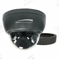 SPECO TECHNOLOGIES Camera: 5 mm to 50 mm, Zoom – HT7250TM, 180°, 1,600 ft Max Detection Distance. Key specifications — Pixels: 2000 x 1121; Resolution: 2MP; Body Color: Dark Gray; Camera Design: Dome; Brand: SPECO TECHNOLOGIES; Indoor/Outdoor Usage: Outdoor; Output Type - New: CVBS.