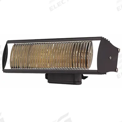 SOLAIRA Electric Infrared Heater: 1500W Watt Output, 120V AC, 1 Phase, Plug-In - Indoor/Outdoor Suspended Infrared Radiant Electric Wall Heaters