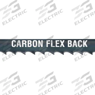 MORSE Band Saw Blade: Carbon Steel, 7 ft 5-1/2 in, Flex Back, 1/2 in Blade Wd - Wood-Cutting Blades for Curved Cuts