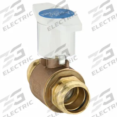 APOLLO Manual Two-Way Ball Valve: 1 1/2 in Size, Brass/Bronze, Straight, Press x Press - Bronze Ball Valves