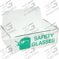BRADY Safety Glasses Holder: 1 Compartments, 4 Eyewear, 9 in Overall Wd, 3 in Overall Ht, Wall (MPN 2011). Key specifications — Color: Green; Material: Plastic.