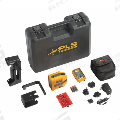 PACIFIC LASER SYSTEMS Cross Line Laser Kit: 2 Lines and 4 Dots, Red Beam, 0 Planes - Cross-Line & Dot Laser Levels
