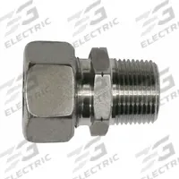 BRENNAN INDUSTRIES Compression Tube Straight: 6 mm OD x 2 mm OD x 1/8 in Pipe Size, Steel, Rigid (MPN D2404-E06-02). Key specifications — Brand: BRENNAN INDUSTRIES; Series: D2404.