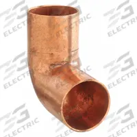 NIBCO Sweat Fitting Elbow: 1 in CTS x 1 in CTS, FTG x FTG, Wrot Copper (MPN 60722 1)