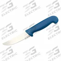 DETECTAMET INC Vegetable Knife: Curved, Stainless Steel Blade, Polymer Handle, Blue Handle, Blue (MPN 600-T054-S068-P01). Key specifications — Brand: DETECTAMET INC; Blade Material: Stainless Steel; Blade Type: Curved; Handle Color: Blue; Handle Material: Polymer; Knife Type: Vegetable Knife; NSF Certified: No.