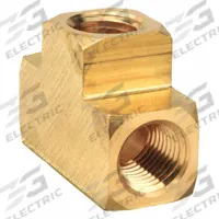 PARKER Metal Pipe Tee: Tee, 3/8 in x 3/8 in x 3/8 in, 1,000 psi, 1 43/64 in Lg, C37700 Brass (MPN L2203P-6). Key specifications — Maximum Operating Pressure: 1,000 psi.