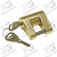 REESE Coupler Lock: Universal, Brass, (2) Keys, Coupler Lock (MPN 7006600). Key specifications — Lock Type: Universal; Includes: (2) Keys; Vehicle Class: IV; Brand: REESE; Product Type: Coupler Lock; Material: Brass.