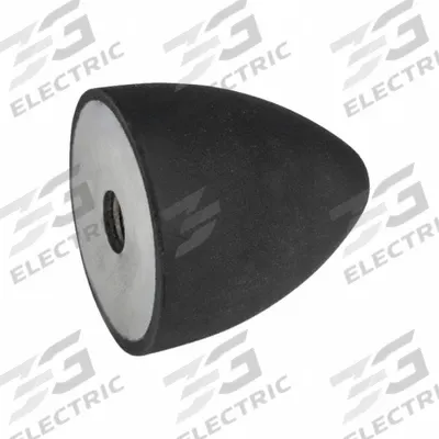 JW WINCO Vibration-Isolating Mount: Conical, Natural Rubber - Female x Non-Threaded Vibration-Isolating Mounts