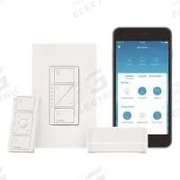 LUTRON In-Wall Smart Dimmer Switch Kit: Smart Dimmer Kit, Fluorescent/Halogen, Incandescent/LED (MPN P-BDG-PKG1W). Key specifications — Includes: In-Wall Dimmer; Product Type: Smart Dimmer Kit; Brand: LUTRON; Manufacturer Part Number: P-BDG-PKG1W; Color: White; Compatible with Brand: Lutron; Lighting Technology: LED.
