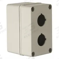 WIEGMANN Push Button Enclosure: 30mm, 2 Holes, Non-Metallic, NEMA 4X (MPN HW-PN4X2PB). Key specifications — attr211299: WIEGMANN; attr1043605: Washdown-Corrosion-Resistant.