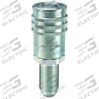 PARKER Hydraulic Quick Connect Hose Coupling: 1/2 in Coupling Size, Steel - FEM Series Hydraulic Quick-Connect Coupling Bodies