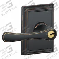 SCHLAGE RESIDENTIAL Door Lockset: Office Lever Locksets, Bronze (MPN F51A VLA 716 ADD). Key specifications — attr1024149: Not Ligature-Resistant; attr1011488: SCHLAGE RESIDENTIAL; attr1024446: F81; attr1011524: No Message; attr1011506: Addison; attr1011485: No; attr1059461: Aged Bronze : Brass.