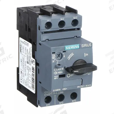 Siemens Manual Motor Starter: Non-Reversing, 3 Poles, 32 A, Thermal Protection - Non-Reversing Starters with Thermal Overloads