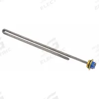 RHEEM Water Heater Element: LWD, 6,000 W, 277V/240V AC, Threaded Pipe, 20 in Insert Lg (MPN SP13409EM). Key specifications — Compatible Manufacturer Part Number: ME105-18-G; Display Sell UOM: EA; Operating Voltage: 277V/240V AC; Includes Gasket: Yes; Sheath Material: Titanium; Element Mount Type: Threaded Pipe; Manufacturer Part Number: SP13409EM; Watt Density Class: LWD.