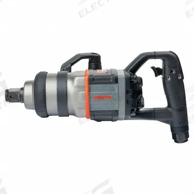 PROTO Air Impact Wrench: Full-Size, 1 in Drive, D-Handle, 1/2 in NPT Air Inlet - D-Handle Air-Powered Impact Wrenches with Standard Anvils
