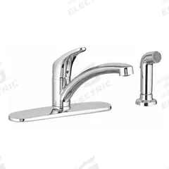 AMERICAN STANDARD Low Arc Kitchen Faucet: Colony Pro, Cast Brass, Single-Post, Deck, Chrome, Metal (MPN 7074040.002). Key specifications — Series: Colony Pro; Brand: AMERICAN STANDARD.