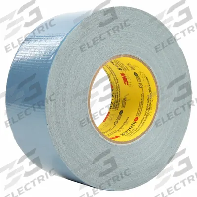 3M Duct Tape: Medium Duty, Blue, 1 7/8 in Wd, 59 7/8 yd Lg, 11.5 mil Thick - Clean Removal Duct Tape