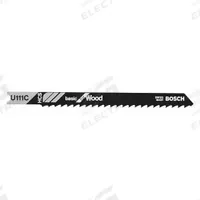 BOSCH Jigsaw Blade: 8, 4 in Blade Lg, Bi-Metal, High Carbon Steel, U Shank, Wood, 1 Pieces, 5 PK (MPN U111C). Key specifications — attr1097716: Solid Stock; attr1097715: Bi-Metal; attr1097719: 8; attr1097721: High Carbon Steel; attr1097728: BOSCH.
