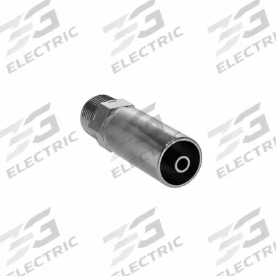 KURT Hydraulic Crimp Fitting: Carbon Steel, Straight, -4 For Hose Dash Size - Kurt Crimp Hydraulic Hose Fittings with NPT Connection