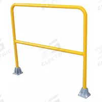 APPROVED VENDOR Handrail Section: Toe Board Not Included, Floor Mounted Rail Mounting, Round, Yellow (MPN 2HET1). Key specifications — Product Type: Handrail Section; Brand: APPROVED VENDOR; Color: Yellow; Handrail Shape: Round; Material: Steel; Number of Rail Levels: Not Rated; Rail Mounting Style: Floor Mounted.