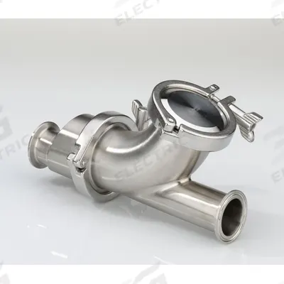 VNE Ball Check Valve: Ball, Y-Style Valve Body, 3 in Pipe Size, 316L Stainless Steel - 3-A Certified Stainless Steel Ball Check Valves