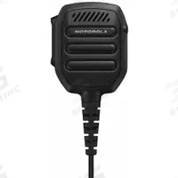 MOTOROLA Speaker Microphone: Fits Motorola, For R2 Series, 3.5 mm Jack, 6 ft Cord, Push To Talk (MPN PMMN4148). Key specifications — Compatible Radio Series: R2; Color: Black; Radio Connector Type: 2-Pin; Brand: MOTOROLA; Manufacturer Part Number: PMMN4148; Push To Talk: Yes.