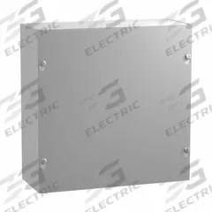 HAMMOND Junction Box: Steel, 18 in x 18 in x 8 in, NEMA 1, Solid Cover, Screw On, Painted (MPN CS18188). Key specifications — Brand: HAMMOND; Closure Method: Screws; Knockouts: Not Included.