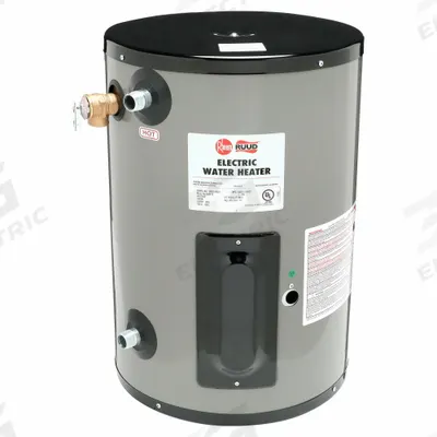 RHEEM-RUUD Electric Water Heater: 277V, 10 gal, 3,000 W, Single Phase, 22.87 in Ht - Compact Commercial Electric Water Heaters
