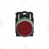 SCHNEIDER Flush Push Button: Red, 22 mm Mounting Size, Non-Metallic, Momentary (MPN XB5AW34G5). Key specifications — Brand: SCHNEIDER; Action: Momentary; Series: XB5; Push Button Material Type: Non-Metallic.