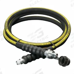 Hydraulic Hose: 3/8 in ID, NPTF x CH604, 8 ft Lg, 3/8 in x 3/8 in Fitting Size, Rubber, HC9308. Key specifications — Hose Tube Material: Rubber; Fitting Type: NPTF x CH604; Manufacturer Part Number: HC9308; Brand: ENERPAC.