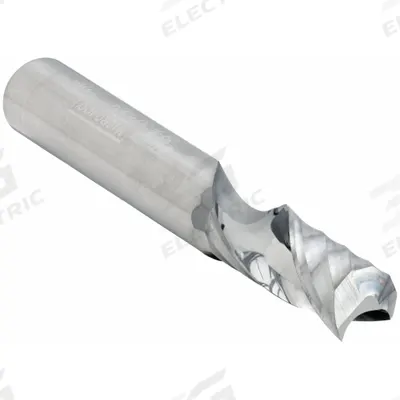 MICRO 100 Solid Router Bit: Spiral Upcut, 1/4" Cut Dia - Spiral-Flute Router Bits for Aluminum