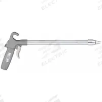 GUARDAIR Air Gun: Pistol-Grip Grip, Aluminum, 1/4 in Female NPT, 1 Nozzle(s), Straight, Focused (MPN 80LJ012AA). Key specifications — attr1328526: Aluminum; attr1328500: Extension and Nozzle; attr1328508: GUARDAIR; attr1328515: No; attr1328533: Yes.