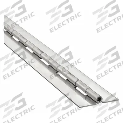 APPROVED VENDOR Piano Hinge: Stainless Steel, 72 in Leaf Ht - Full Surface-Mount Piano Hinges