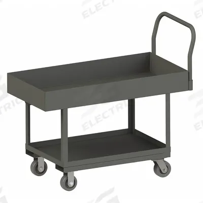 APPROVED VENDOR Platform Truck: 2,000 lb, 48 in L x 24 in W x 25 in H Deck, Solid, 12 ga Deck - Work-Height Platform Trucks
