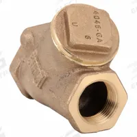 MILWAUKEE VALVE Swing Y Check Valve: Swing, Y-Style Valve Body, 1 in Pipe Size, FNPT x FNPT, Bronze (MPN 508 1"). Key specifications — Brand: MILWAUKEE VALVE.