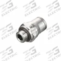LEGRIS Push-Fit Adapter Fitting: 1/8 mm Pipe x 6 mm OD Size, BSPP x Push-to-Connect, Stainless Steel (MPN 3801 06 10). Key specifications — Brand: LEGRIS; Thread Size A: G1/8.