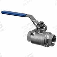 USA INDUSTRIALS Manual Two-Way Ball Valve: 1/4 in, 316 Stainless Steel, Straight Valve Body, PTFE (MPN ZUSA-VLV-106). Key specifications — Brand: USA INDUSTRIALS; Handle: Locking Lever.
