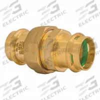 QUICKFITTING SUREPRESS Crimp Union Fitting: 1 in CTS x 1 in CTS size, Press-fit x Press-fit, Brass (MPN SPWU33R). Key specifications — Brand: QUICKFITTING SUREPRESS; Brand - Broad: QUICKFITTING SUREPRESS.