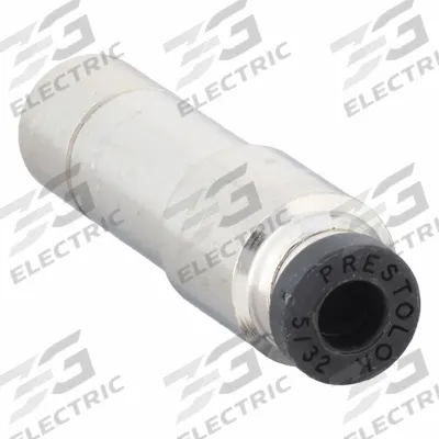 PARKER Push-Fit Adapter Fitting: 5/32 in OD x 3/8 in OD Size, Push-to-Connect x Tube Stem - Nickel-Plated Brass Tube Fittings