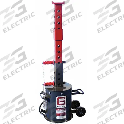 GRAY Truck Jack: Steel, Pneumatic, Air, 10 ton Load Capacity, 17 1/2 in Min Lift - Combination Jacks & Support Stands