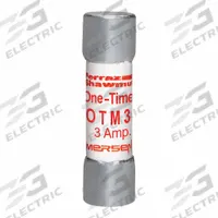 MERSEN Fuse: OTM Series, Midget, Fast-Acting, 3 A, 250 V AC, 13/32 in x 1 1/2 in, Non-Indicating (MPN OTM3). Key specifications — attr1287209: OTM; attr211192: MERSEN.