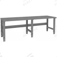 TENNSCO Workbench: Adj Ht, Steel, 96 in x 30 in, 4,000 lb Overall Load Capacity, Gray (MPN WBA-1-3096S). Key specifications — Brand: TENNSCO.