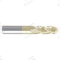 APPROVED VENDOR Ball End Mill: Carbide, ZrN Coated, 3 Flute, 1/2" Mill Dia, 1-1/4" LOC, 3" OAL (MPN 283-501260D)
